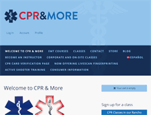 Tablet Screenshot of cprnmore.com